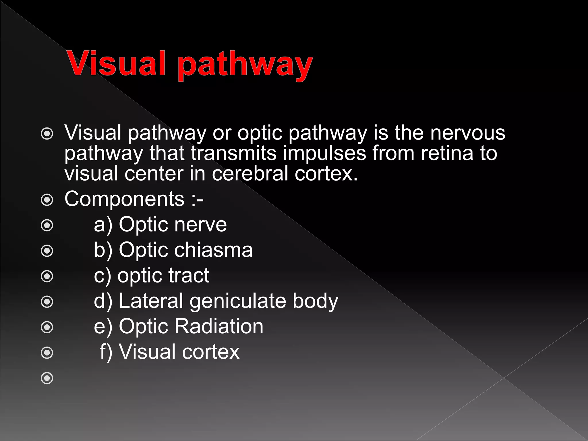 Visual pathway | PPT