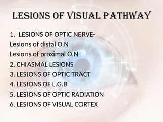 visual pathway diseases and clinical significance pptx | PPTX