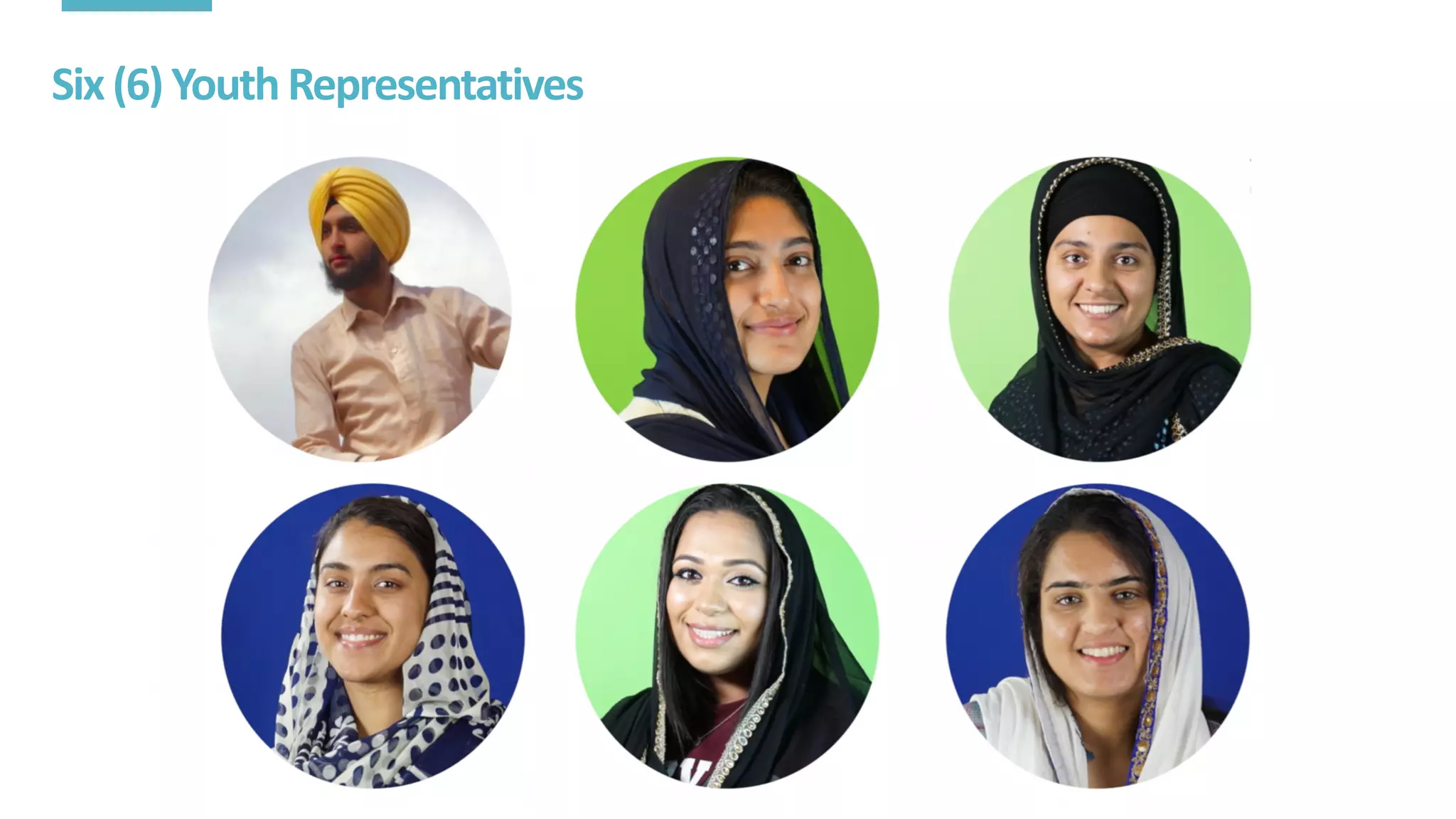 Six	(6)	Youth	Representatives
 