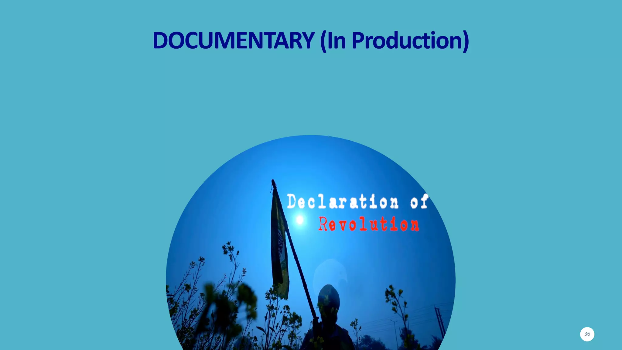 DOCUMENTARY	(In	Production)
36
 