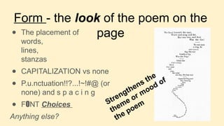Visual Poetry - an introduction to modern examples of poetry | PPTX