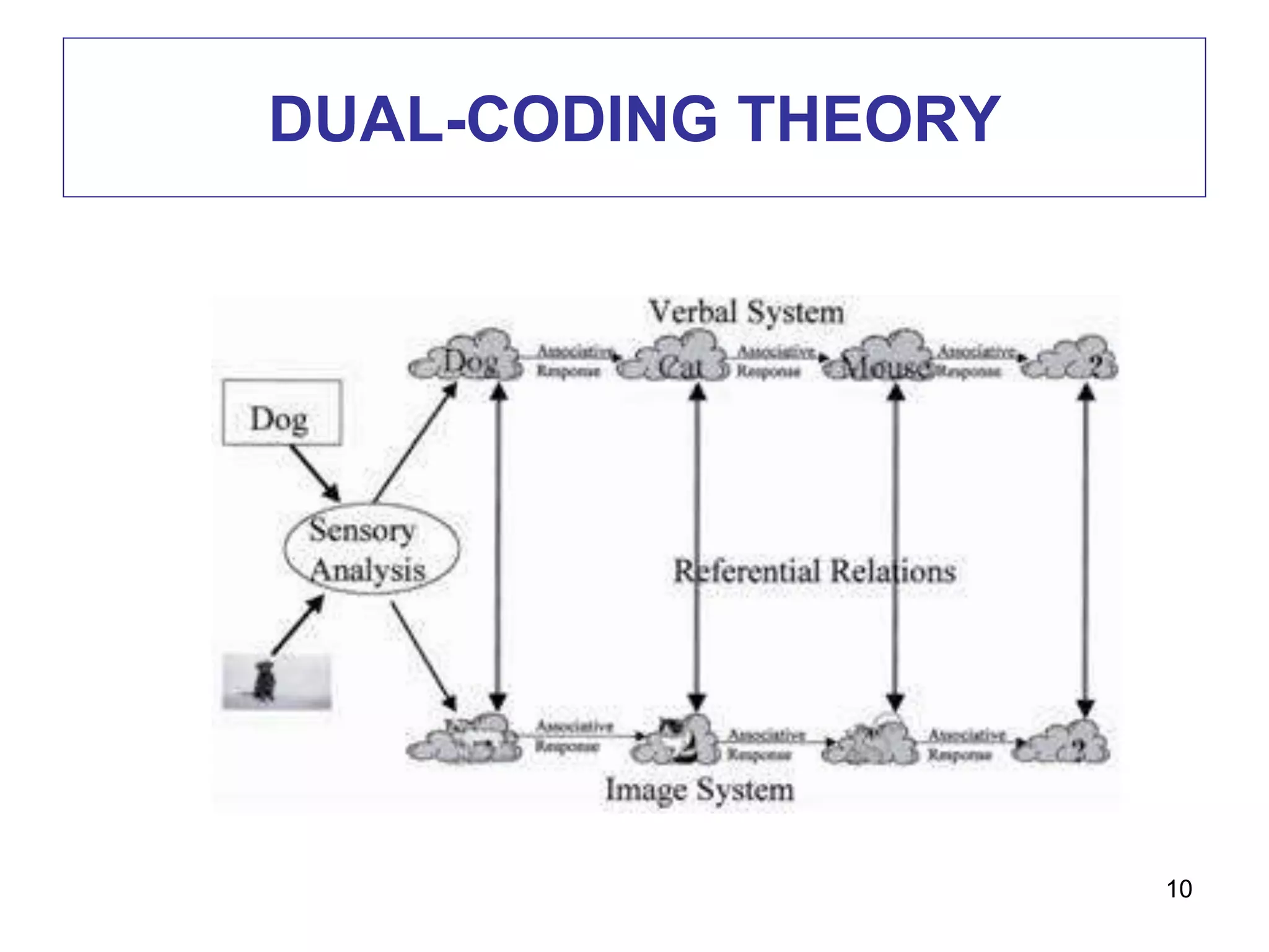 DUAL-CODING THEORY
10
 