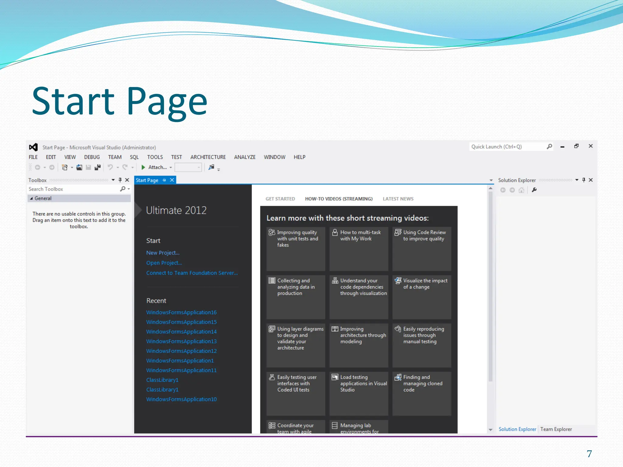 Start Page
7
 
