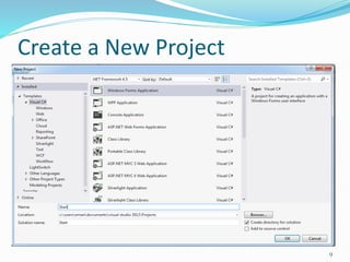 Create a New Project
9
 