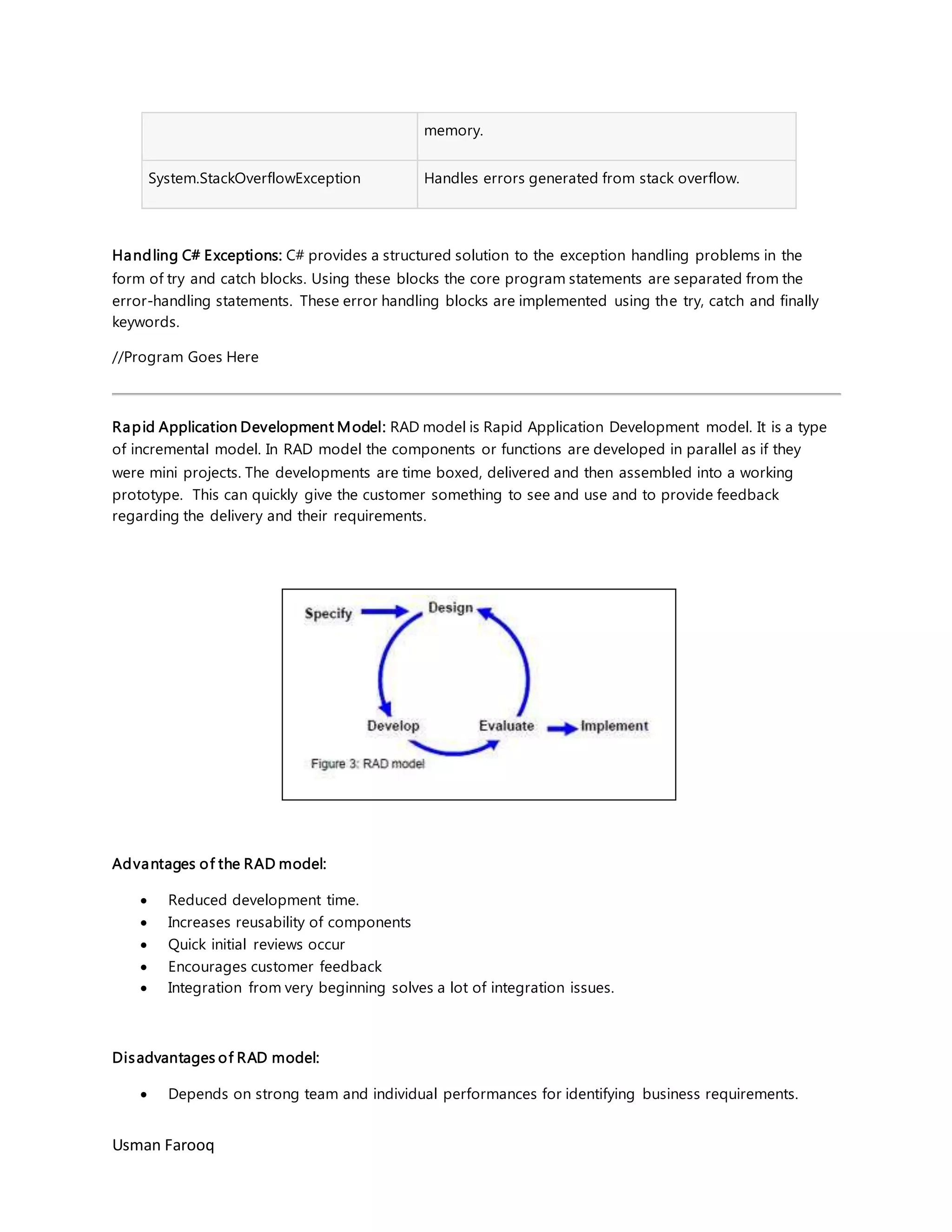 MCS,BCS-7(A,B) Visual programming Syllabus for Final exams @ ISP | PDF
