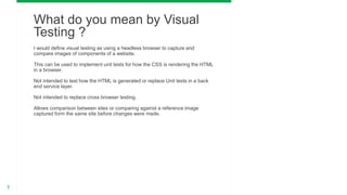 Technical Tips: Visual Regression Testing and Environment Comparison ...