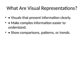 Visual Representation Powerpoint Visual Representations powerpoint grade6 | PPTX