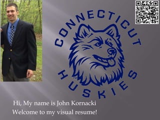 Hi, My name is John Kornacki
Welcome to my visual resume!
 