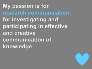 Click icons or hyperlinks to open

www.twitter.com/jodie__martin
Over 500 followers
                                                    slideshare.net/jayelem
                                                    8 slideshows uploaded in 18
                                                    months with a combined total
                                                    of over 65 000 views


www.jazzlinguist.blogspot.com
Over 7000 views




                     www.academia.edu/JodieMartin
 