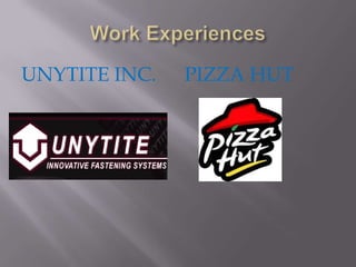UNYTITE INC.   PIZZA HUT
 
