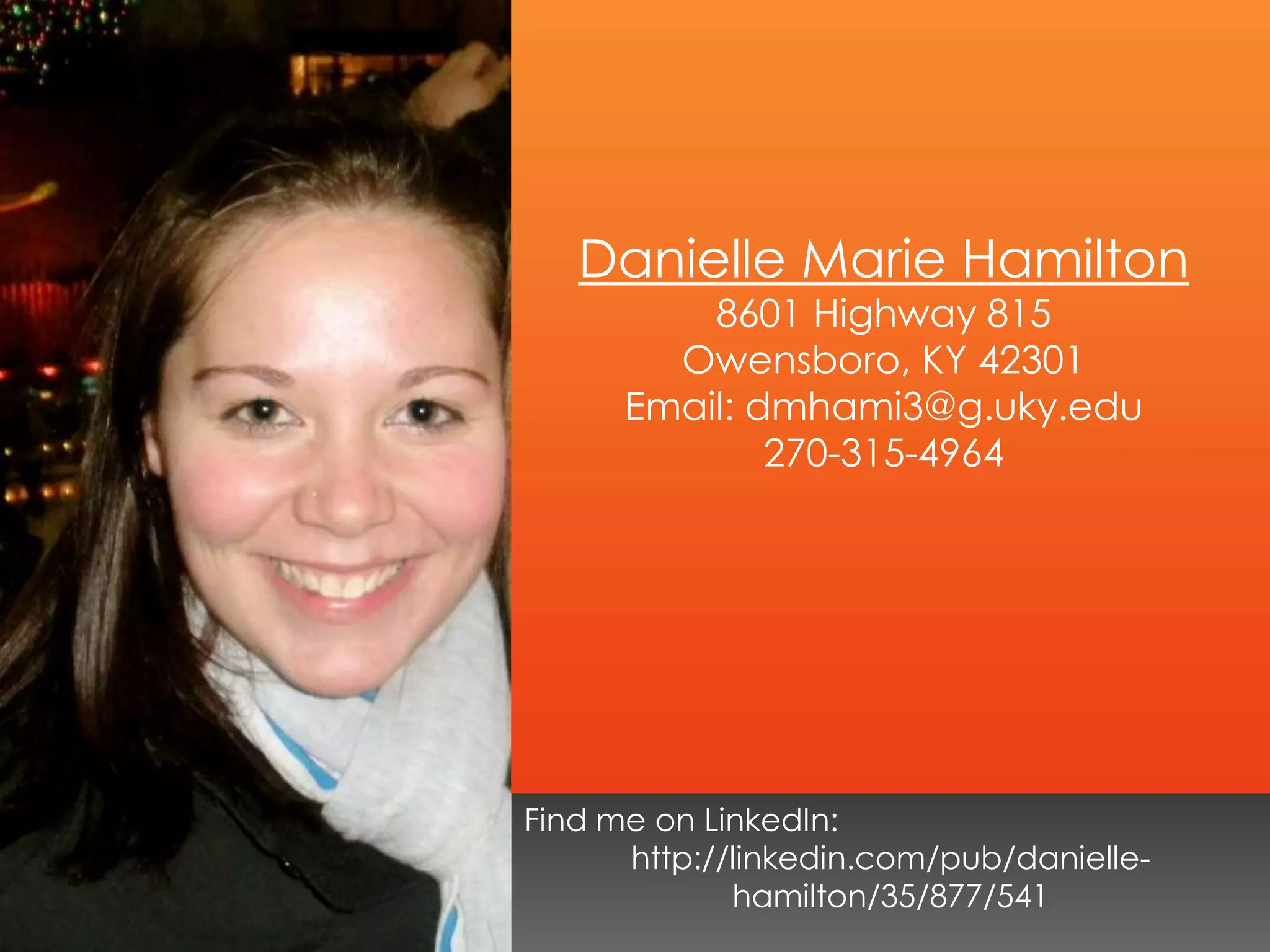 Danielle\'s Visual Resume | PPT