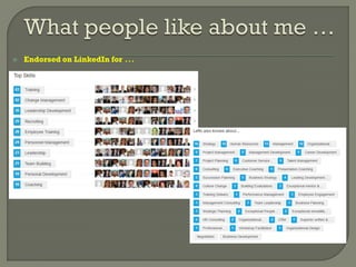  Endorsed on LinkedIn for …
 