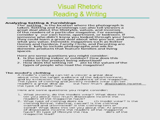 Visual Rhetoric Reading & Writing 