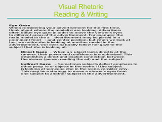 Visual Rhetoric Reading & Writing 