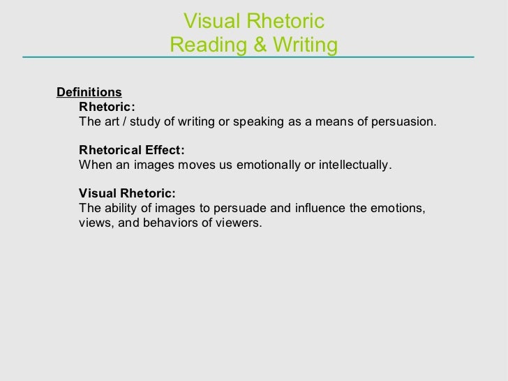 Rhetoric And Composition – Center For Writing Excellence - Montclair State University visual rhetoric essay