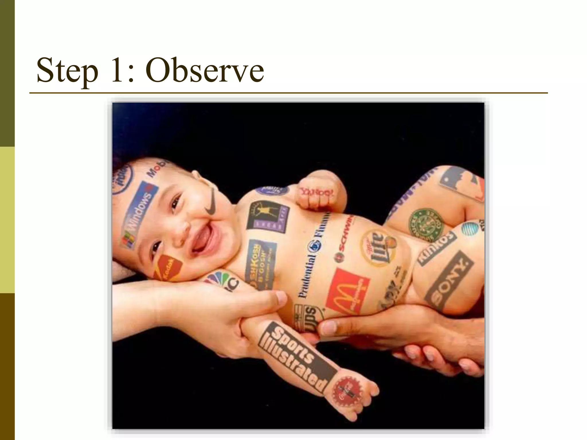 Step 1: Observe
 