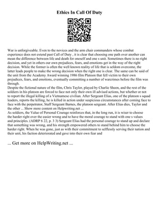 Visual Rhetorical Analysis Essay Examples | PDF