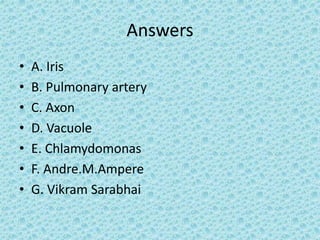 Visual Round Science Visual round | PPTX