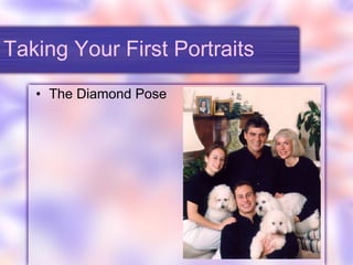 Taking Your First Portraits The Diamond Pose 