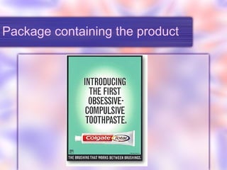 Package containing the product 