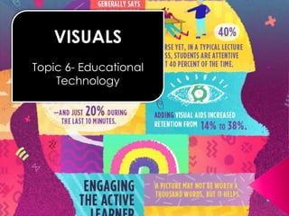 VISUALS 
Topic 6- Educational 
Technology 
 