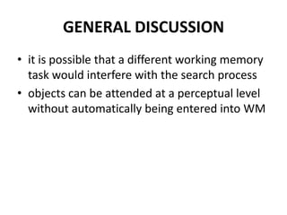 Visual Search Remains Efficient When Visual Working Memory | PPTX