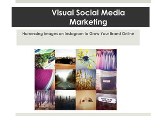 Visual Social Media
Marketing
Harnessing Images on Instagram to Grow Your Brand Online
 