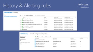 History & Alerting rules 
 
