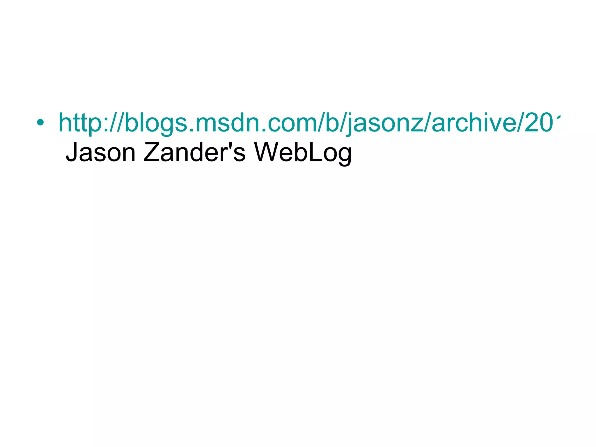 http://blogs.msdn.com/b/jasonz/archive/2011/09/14/announcing-visual-studio-11-developer-preview.aspx  Jason Zander's WebLog  