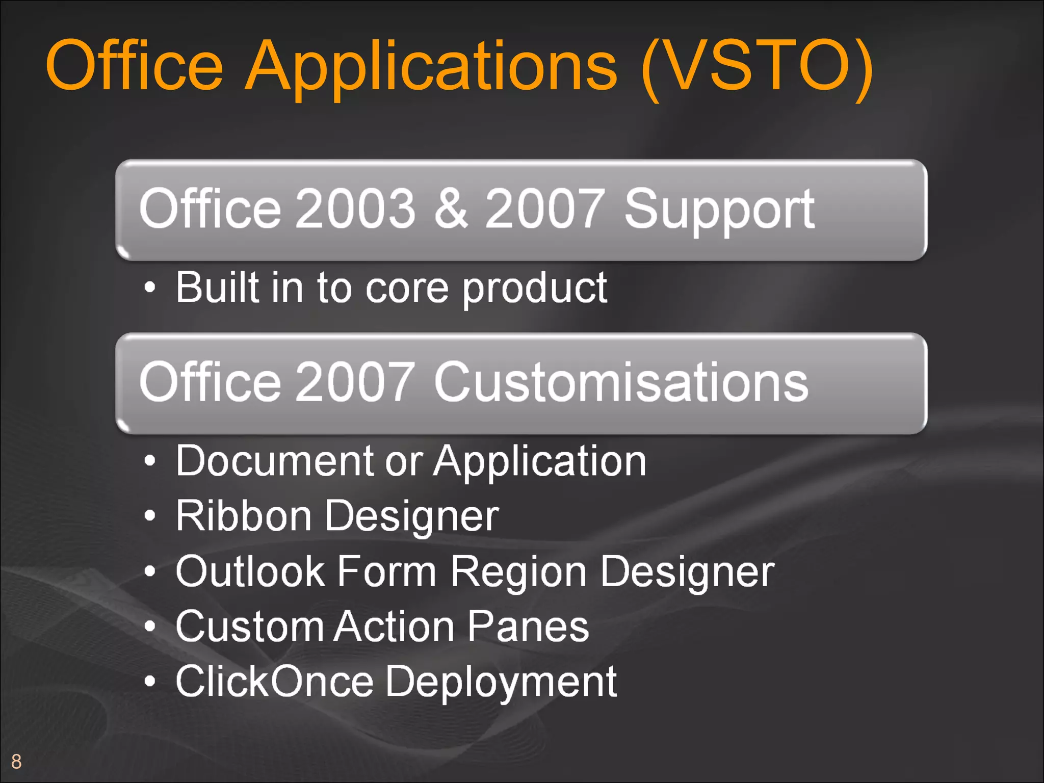 Office Applications (VSTO) 