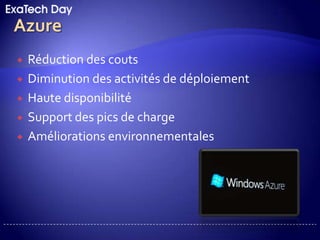 SharePoint 2010 (suite)Manipulation du RibbonDialog Framework & Status BarLinq To SharePointClient Object ModelServices AstoriaApplication Sandboxée
