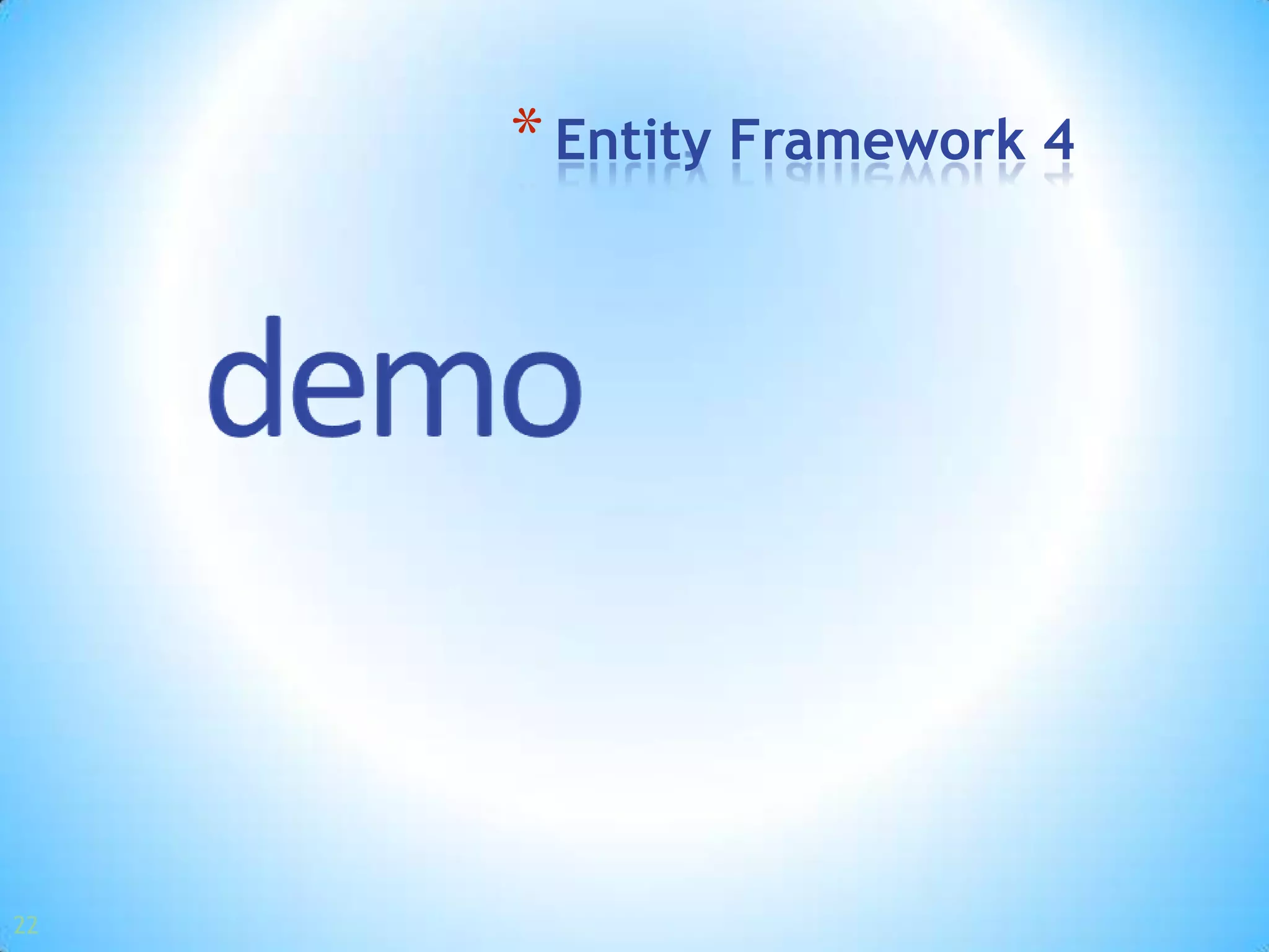 Entity Framework 4.0