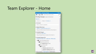 Team Explorer - Home
 