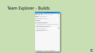 Team Explorer - Builds
 