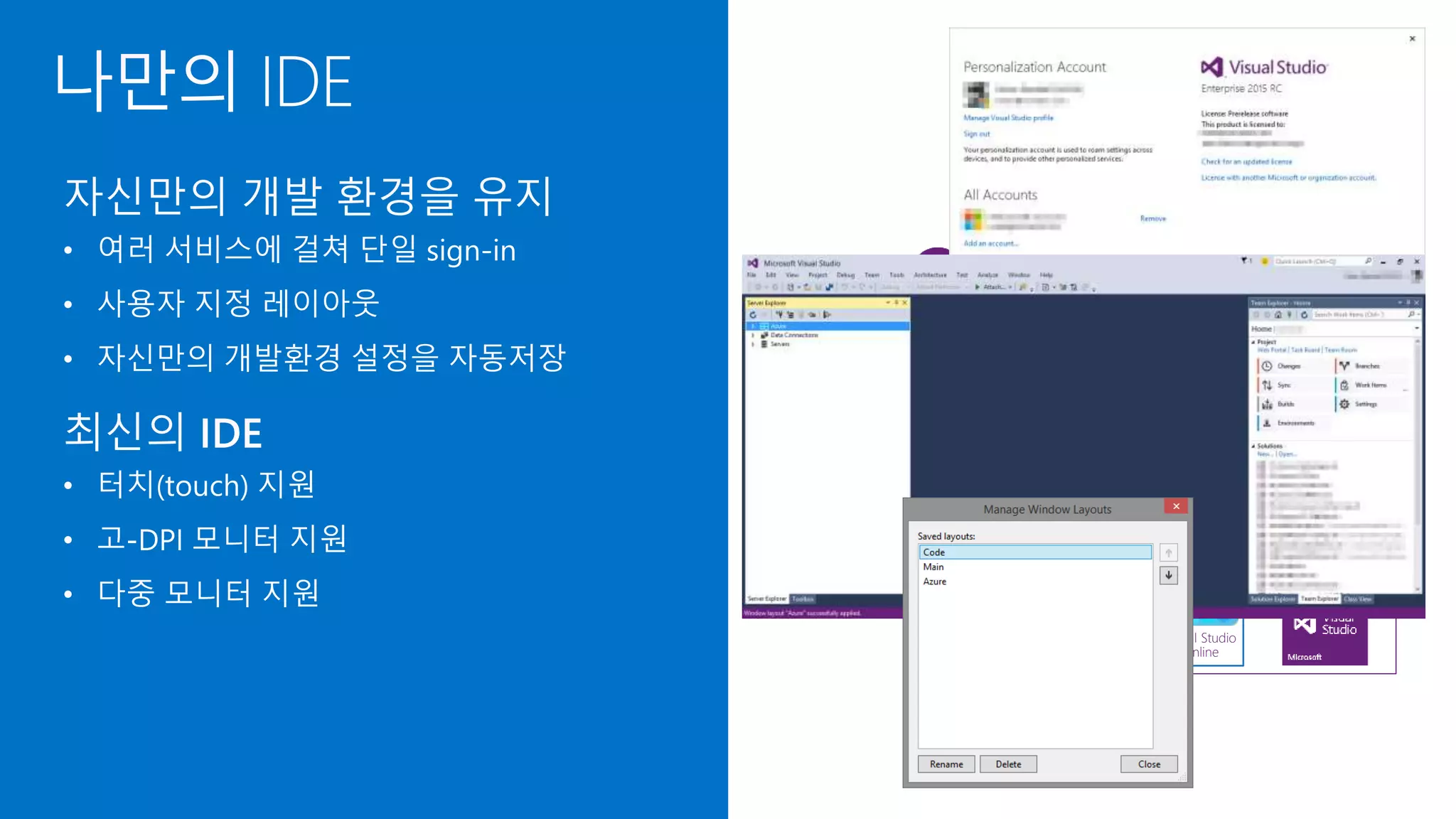 Visual Studio Family
Modern Services
Visual Studio
Online
 