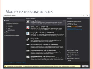 MODIFY EXTENSIONS IN BULK
11
 