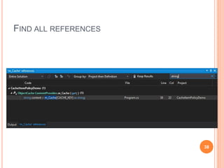 FIND ALL REFERENCES
38
 