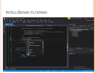 INTELLISENSE FILTERING
50
 