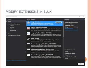 MODIFY EXTENSIONS IN BULK
9
 