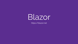Blazor
https://blazor.net
 