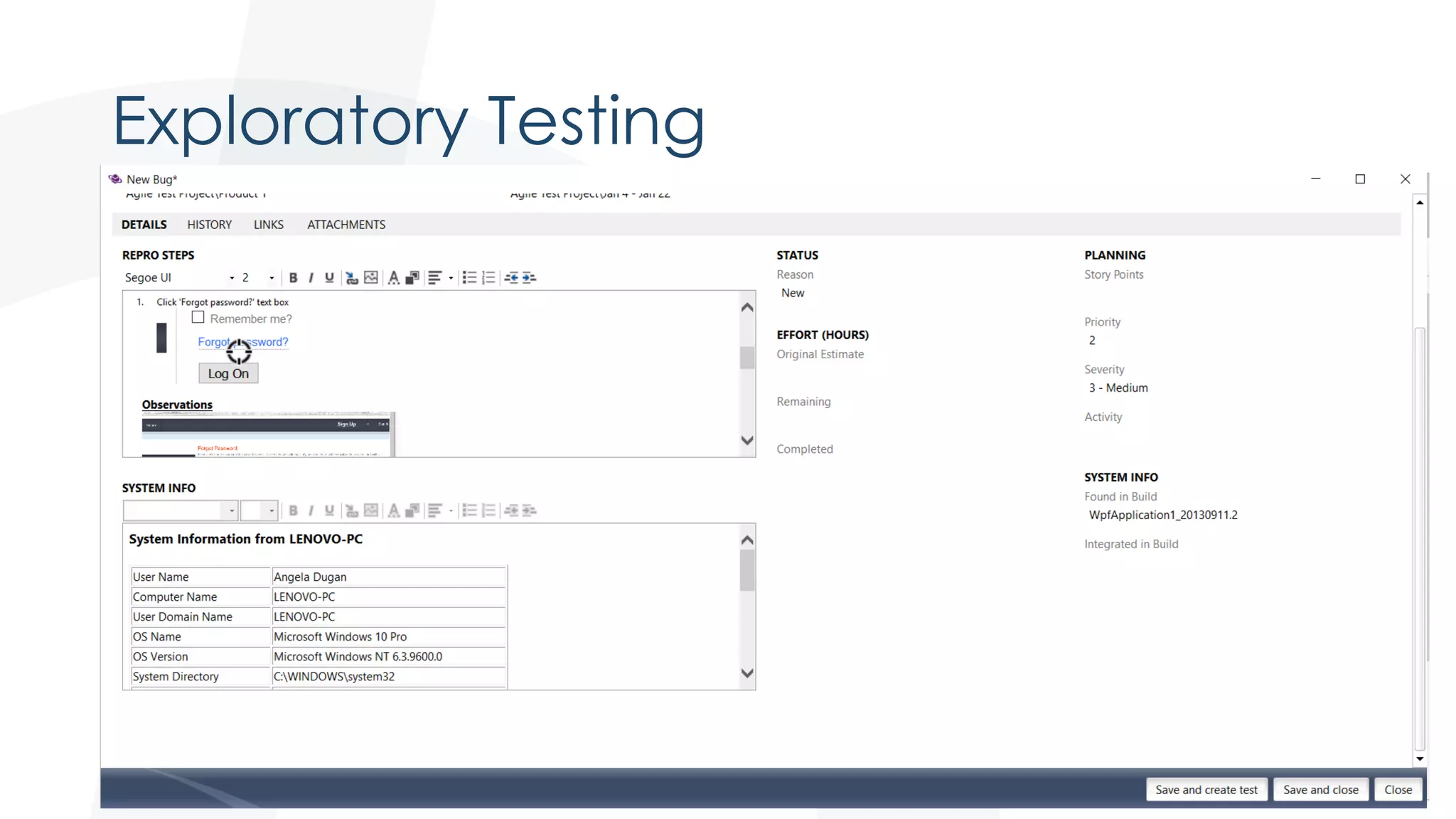 Exploratory Testing
 