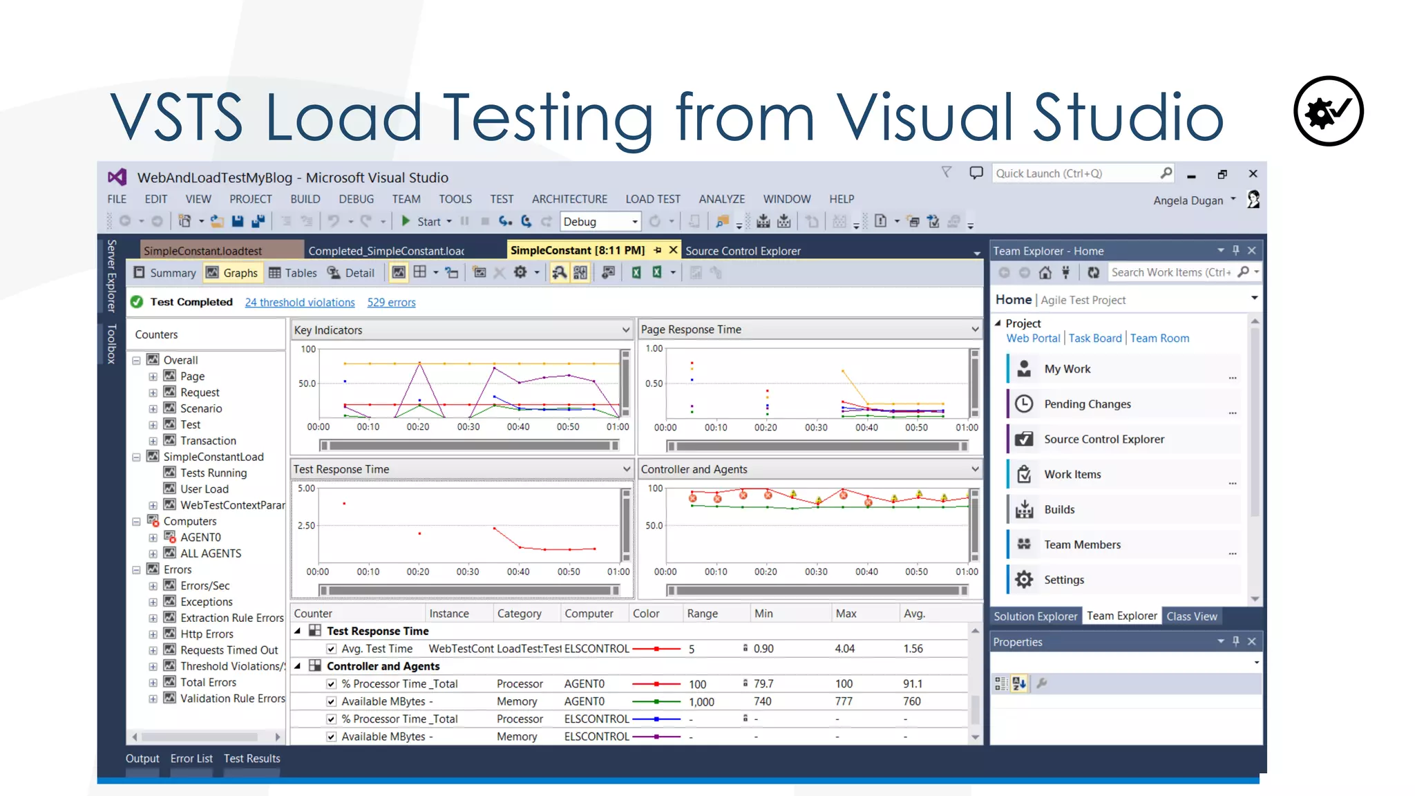 VSTS Load Testing from Visual Studio
 