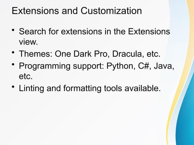 Visual Studio Code Presentation 1 Pptx