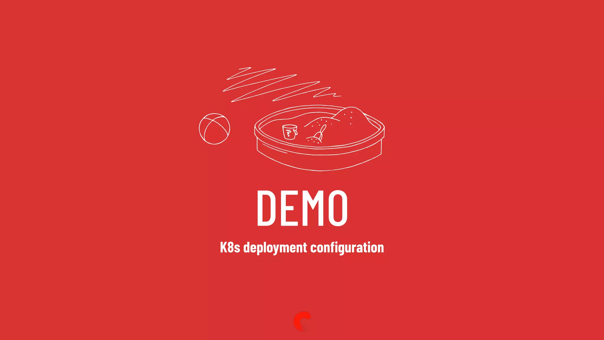 DEMO
K8s deployment conﬁguration
 