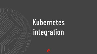Kubernetes
integration
 