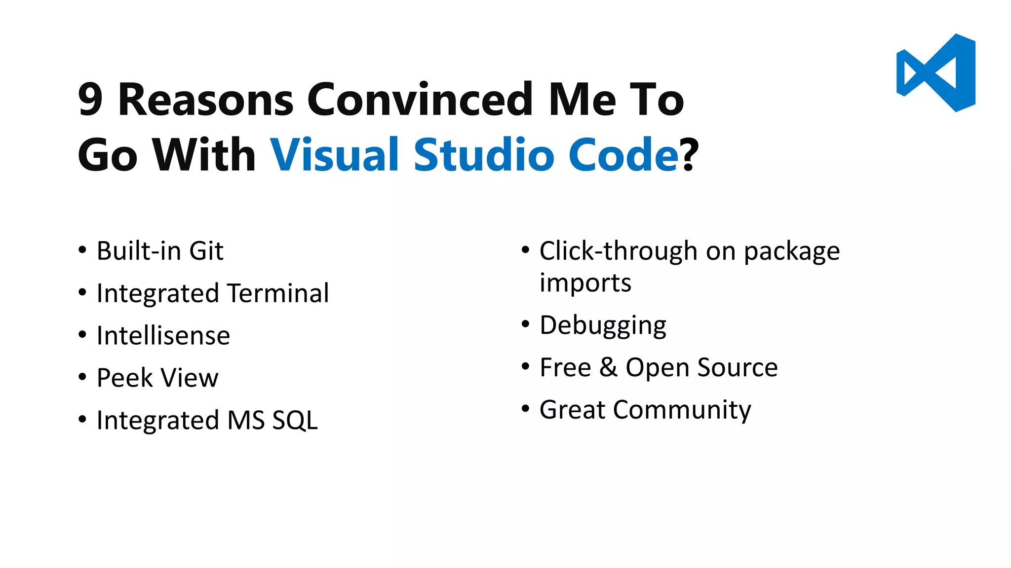 Visual Studio Code vs. Sublime Text | PPT