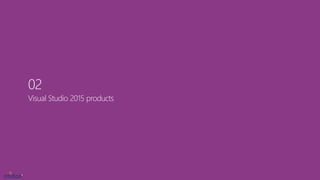 Visual Studio 2015 products
02
 