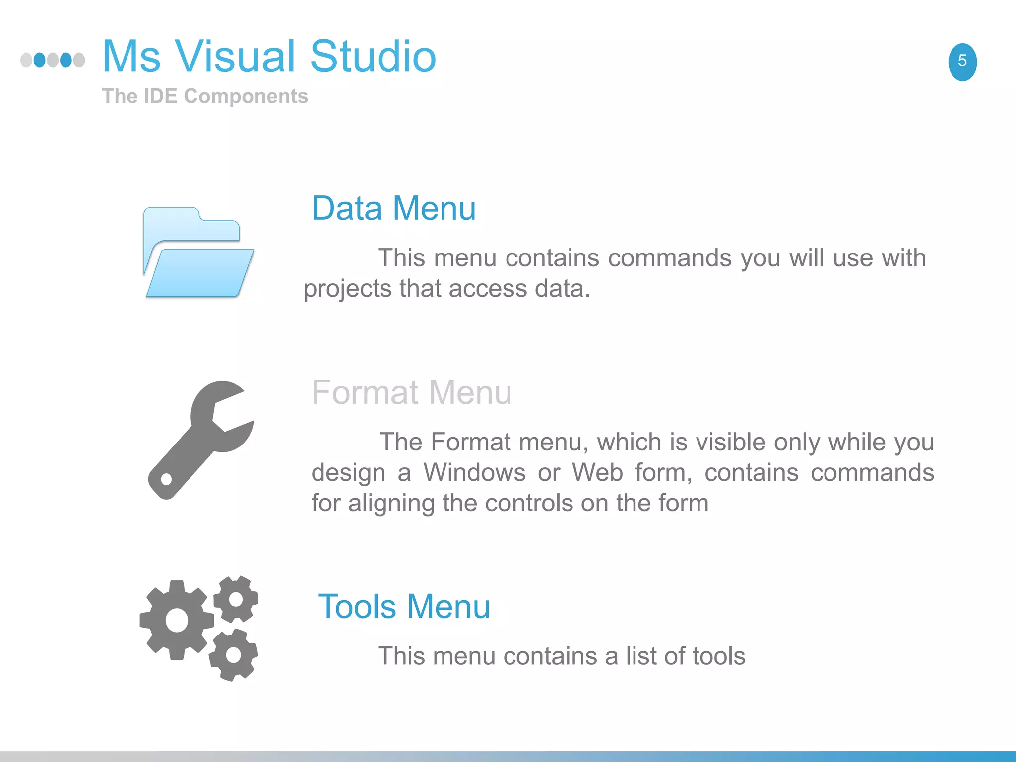 Visual studio ide componects dot net framwork | PPT