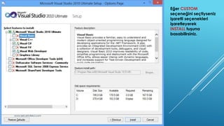 Visual studio kurulumu | PPTX
