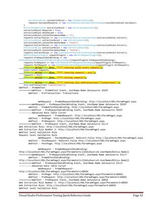 Visual studio performance testing quick reference guide 3 6 | PDF